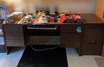 Office Desk With Matching File Cabinet  -  Furniture Only.