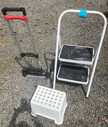 R0 Magna Cart, Step Stool, And Tricam Step Ladder