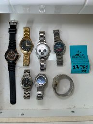 R7 Collection Of Mens Stainless Steel Wrist Watches, Including Brands: Guess, Armitron, Casio, Bijoux Turner