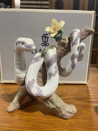 Lladro The Snake Figurine In Open Box