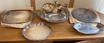 R1 Vintage Viking And Baroque Style Serving Ware Which Appears To Mostly Be Some Silver Plated And All Marked