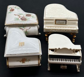 R5 Porcelain Unchained Melody Piano Music Box, Ideal Petite Princess Fantasy Furniture Royal Grand Piano