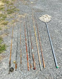 R0 Vintage Fishing Rods, Reels, Fishing Net Richardson, Homaco