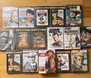 Collection Of Various John Wayne Starring DVDs New In Box