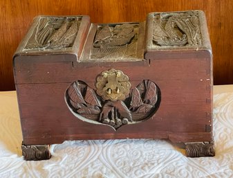 Rm5 Ornate Wood Carved Box