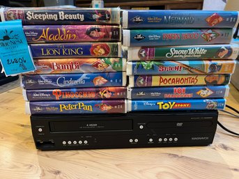 R1 Kids Retro Movie Night!  Disney VHS And VHS DVD Player