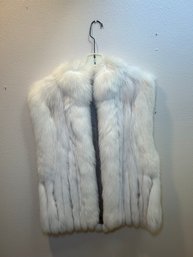 R10  John Ross Originals White Mink Fur Vest Womens Size Small