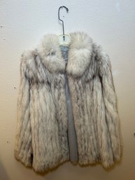 R10 Saga Fox The Fur Place Blue Fox Fur Coat Jacket Womens Probable Size M