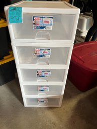 R0 Five Sterilite Storage Drawers