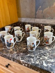 Variety Of Norman Rockwall Coffee Cups 2