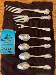 Rm5 Marked Sterling Spoons And Forks