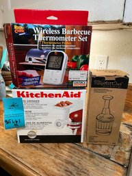R3 Kitchenaid Grinder Attachment, Wireless BBQ Thermometer, Pampered Chef Chopper