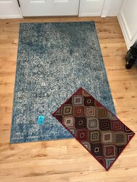 Two Area Rugs 32in X 20in And 72in X 48in