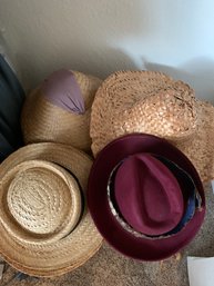 R2 Assorted Hats, Fabric Covered Hangers, Clutch Evening Bag With Matching Change Purse, Assorted Purses