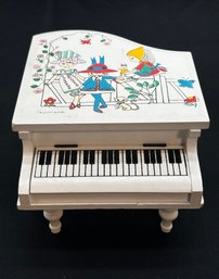 R5 Vintage Piano Music Box By Tilso (Japan), Signed Christiane