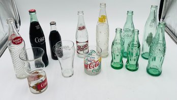 R1 Collection Of Glass Soda Bottles And Cups From Coca Cola