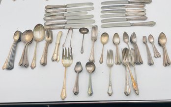 R2  Silver Plated Silverware . Incomplete Set