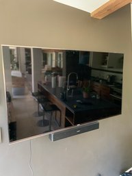 Sony TV, Bose Sound Bar, Wall Mount TV Stand