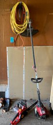 Rm00 Craftsman Gas String Trimmer, Homelite 16 Electric Chainsaw, Extension Cords