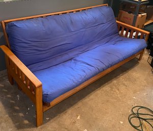 A2 Futon Lot With Large Vintage Style Blanket