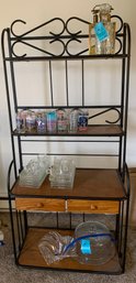 R8 Bakers Rack Shelf Unit With Two Drawers