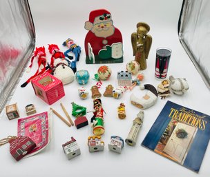 R2 Christmas Lot To Include Decor, Ornaments, Figurines