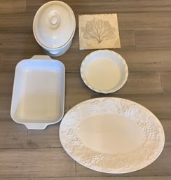 R1 Decorative Tile, 9x13 Emile Henry Baking Pan, Large Serving Platter, Pie Plate, Serving Dish With Lid