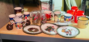 Rm7 Christmas Decorative Plates, Mugs, And Drinking Glasses