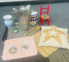 R3 Lily Vase, Star Pillow, Placemats, Candlestick, Mini Chair, Laptop Case, Crystal Bracelets, D