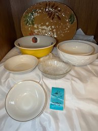R0 Large Platter And Collection Of Bowls