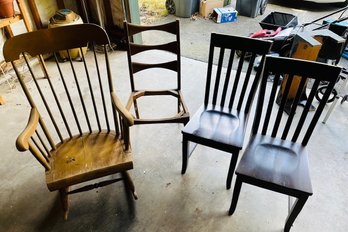 R0 Dining Chairs And Rocking Chair