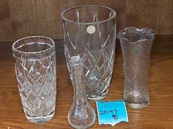 R0 Collection Of Crystal And Glass Vases.