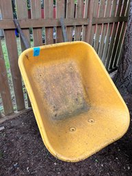 Large True Temper Wheelbarrow With Double Front Wheels For Added Stability