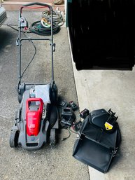 R0 Craftsman Battery Powered Lawnmower Extra Batteries And Chargers