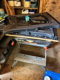 Black And Decker Folding Workmate 550  And Two Folding Sawhorse