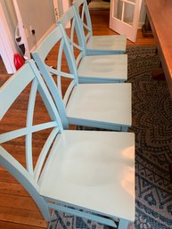 R13 Set Of Four Painted Wooden Chairs (lot 2 Of 2)
