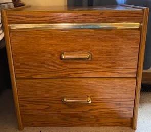 R11 Two Drawer Side Dresser With Gold Accent 2 Of 2