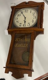 Seth Lund Jeweler Hanging Wall Clock