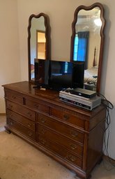 R11 Long Dresser With Nine Drawers To Include Two Mirrors Which Come Off Of Dresser