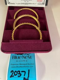 Rm1 Camrose And Kross  Bangles Set Of Three Jacqueline Bouvier Kennedy Collection