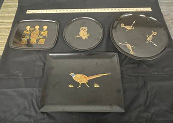 R4 Collection Of Couroc Trays And A Bowl