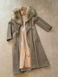 Rm6 Nordstrom Brand Leather, Suede, And Trench Coat In An Unknown Size