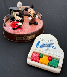 R5 Vintage Disney Takara Sound Activated Play-Along Show Mickeys Duet And What Appears To Be A Vintage Fisher