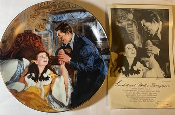 R3 Gone With The Wind Golden Anniversary Series By W.L George Fine China Plate Collection With Boxes And Certi