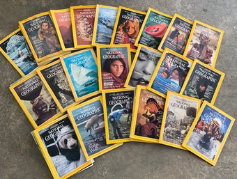 Assorted Vintage National Geographic Magazines