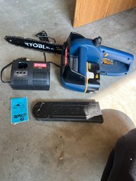 Rm0 Ryobi 18v 10in Chainsaw With Blade Cover