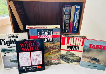 R10 Lot Of Military Books Tanks, World War II, British Fighters, War With Japan,