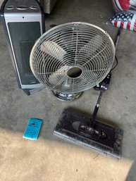 Rm0 Vintage Look Desk Fan, Lasko Space Heater, Rechargeable Swivel Sweeper With Charger