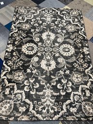 Mohawk Area Rug 63in X 94in Dark Olives, Grey/black And Taupe