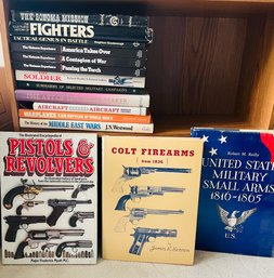 R10 Lot Of Books Firearms, Pistols Revolvers Colt 1836, Small Arms, Vietnam, Aircraft, Warplanes